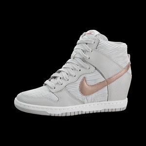 Nike Woman’s Dunk Sky High wedge sneakers